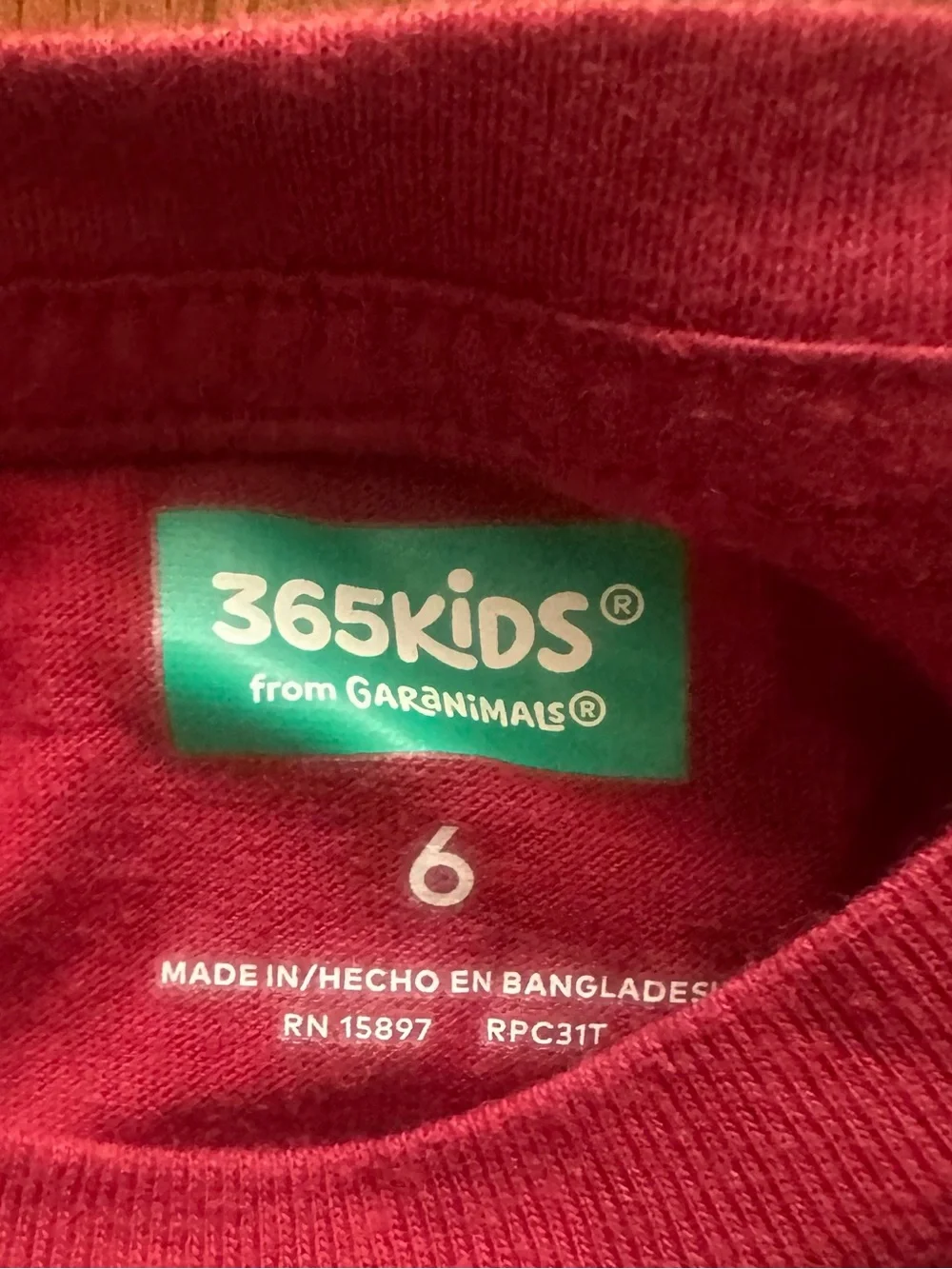 Kids' Red T-Rex Graphic Long-Sleeve Shirt Freshly Pressed Upon Purchase